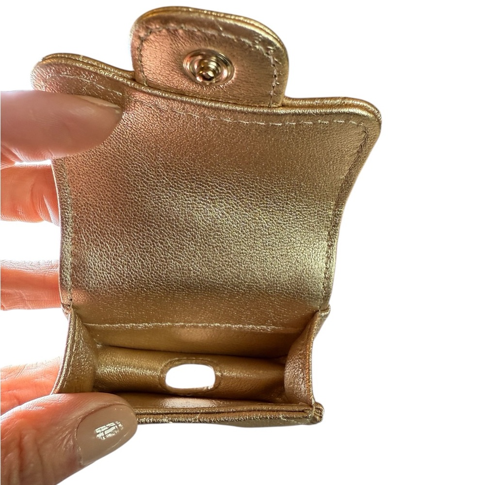 Chanel Metallic Gold Quilted Mini Bag Duo - Picture 4 of 10
